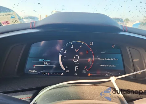 2021 Chevrolet Corvette Stingray 2Lt z USA, uszkodzony, nr VIN 1G1YB2D42M5120504